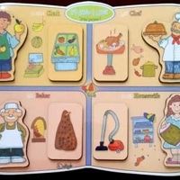 پازل چوبی آشنایی با مشاغل 4